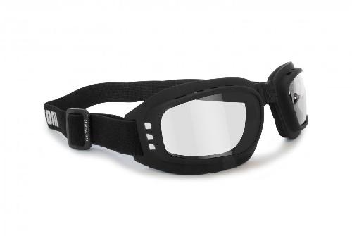 Bertoni Motorcycle Glasses 3 Interchangeable Antifog Lenses Included AF109A Motorbike Sunglasses Matt Black